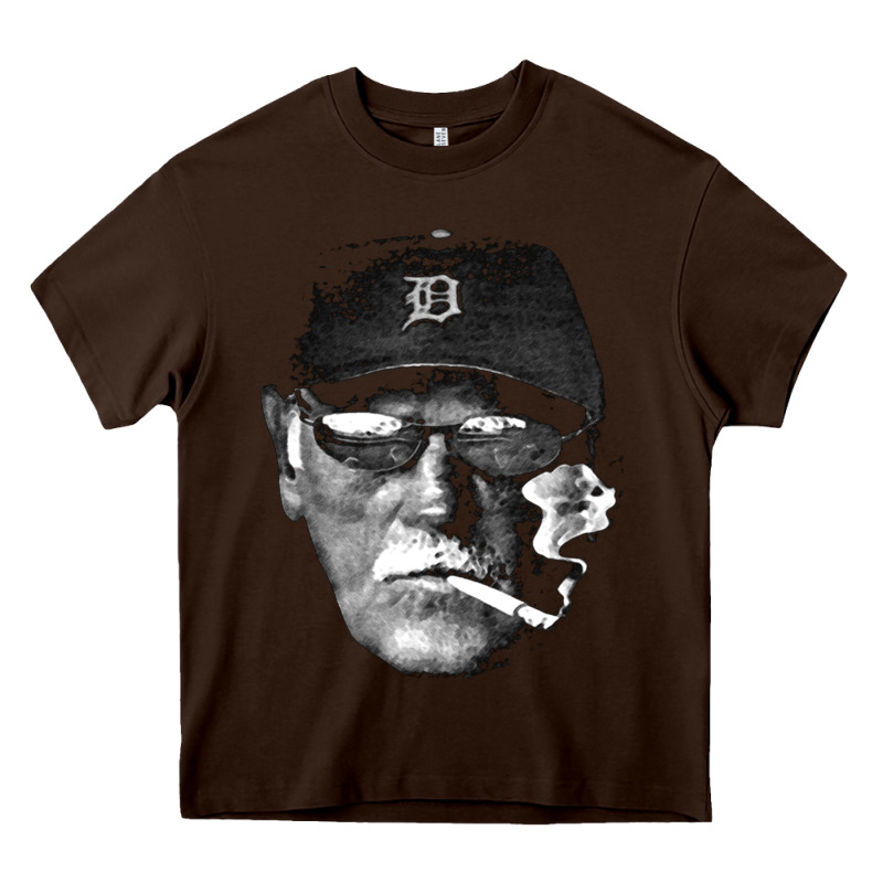 Newcigarette Smoking Jim Leyland Heavy Core Tee by linhVisuals | Teevron