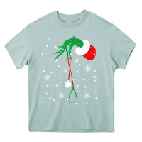 Arona newchristmas grinch hand holding a stethoscope Heavy Core Tee - linhVisuals