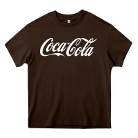 Chocolate Brown newcoca cola Heavy Core Tee - linhVisuals