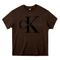 Chocolate Brown newcocaine & ketamine ck Heavy Core Tee - linhVisuals