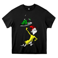 Black green eggs and ham Heavy Core Tee - linhVisuals
