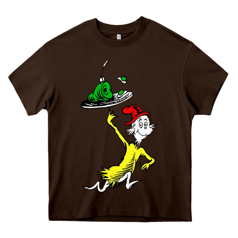 Green Eggs And Ham Heavy Core Tee by linhVisuals | Teevron