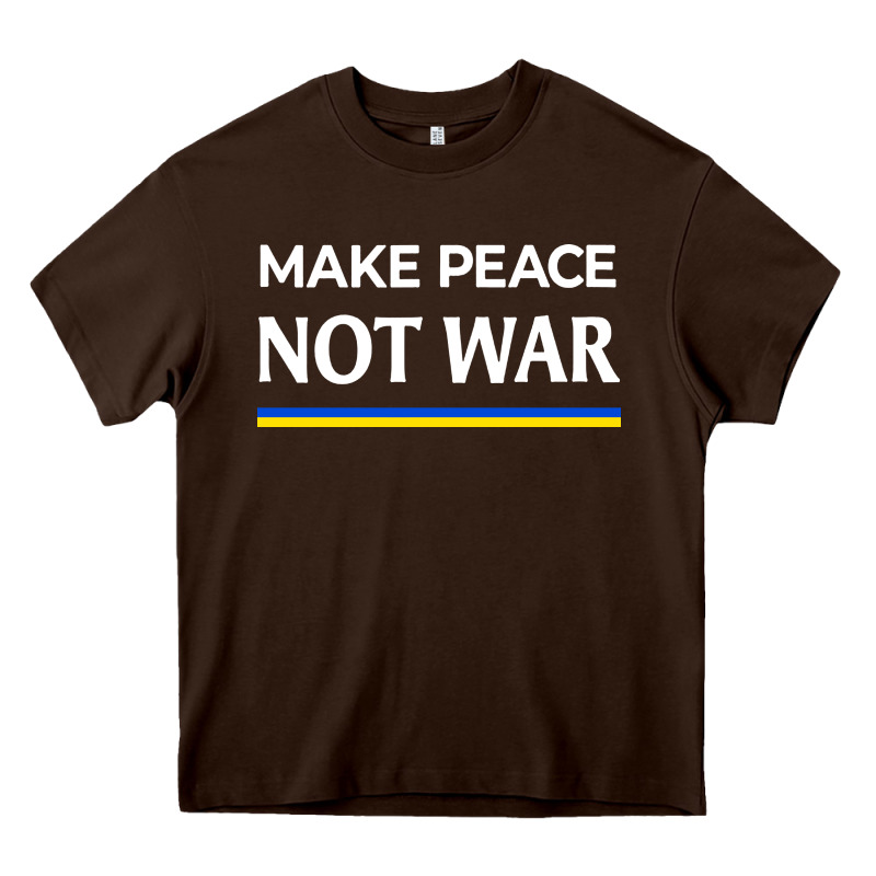 Make Peace Not War Heavy Core Tee by linhVisuals | Teevron