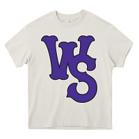 Cream winston-salem-dash Heavy Core Tee - linhVisuals