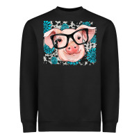 Black gemstone and cowhide pig Heavyweight Sweatshirt - RanaPortraitStore