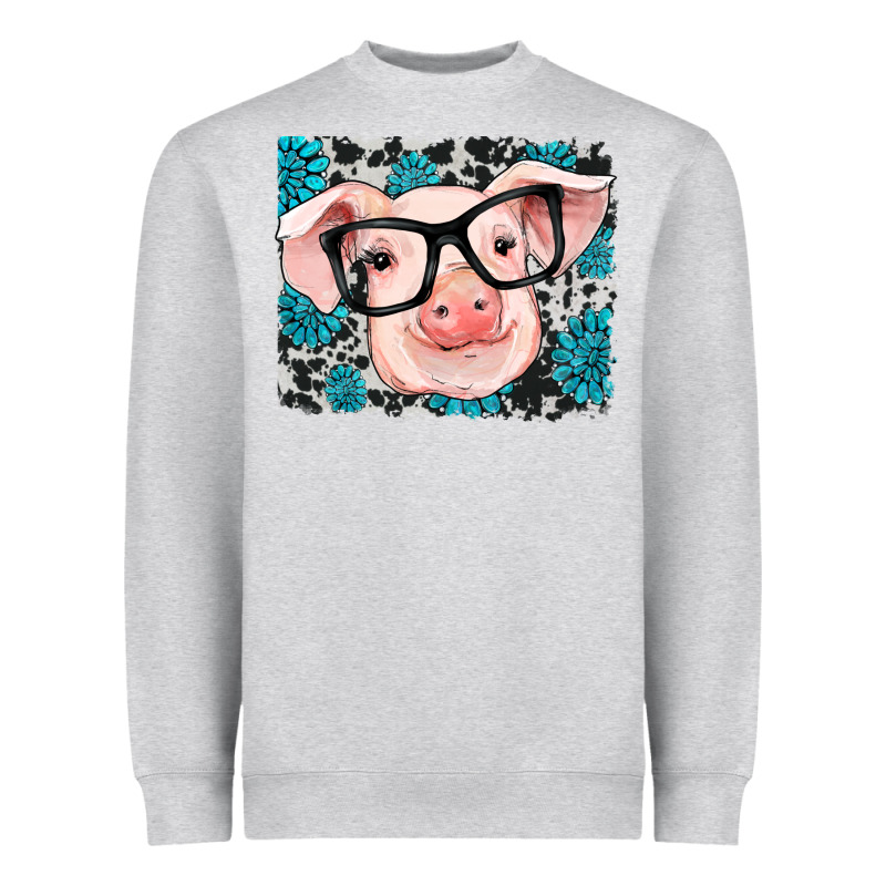 Gemstone And Cowhide Pig Heavyweight Sweatshirt by RanaPortraitStore | Teevron