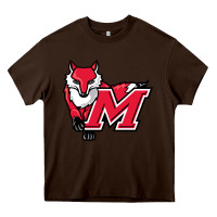 Chocolate Brown marist red foxes Heavy Core Tee - linhVisuals