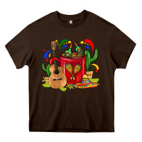 Chocolate Brown Mexico Coffee Mug Heavy Core Tee - FaDigitalArtStudio