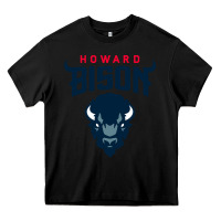 Black howard bison Heavy Core Tee - linhVisuals