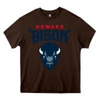 Chocolate Brown howard bison Heavy Core Tee - linhVisuals