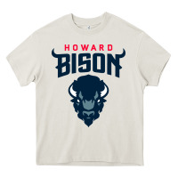 Cream howard bison Heavy Core Tee - linhVisuals