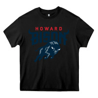 Black howard bison Heavy Core Tee - linhVisuals