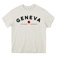 Cream geneva switzerland clothing gifts and souvenirs Heavy Core Tee - linhVisuals