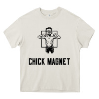 Cream chick magnet Heavy Core Tee - linhVisuals