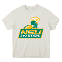 Cream norfolk state spartans Heavy Core Tee - linhVisuals