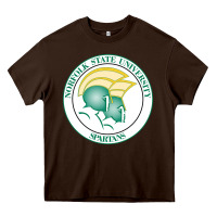 Chocolate Brown norfolk state spartans Heavy Core Tee - linhVisuals
