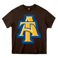 Chocolate Brown north carolina a&t aggies Heavy Core Tee - linhVisuals