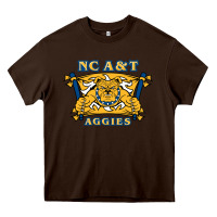 Chocolate Brown north carolina a&t aggies Heavy Core Tee - linhVisuals