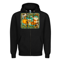 Black just a girl who loves fall background Zipper Hoodie - Jasminsmagicworld