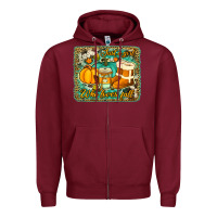 Burgundy just a girl who loves fall background Zipper Hoodie - Jasminsmagicworld