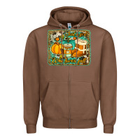 Chestnut just a girl who loves fall background Zipper Hoodie - Jasminsmagicworld