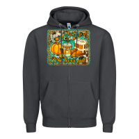 Smoke just a girl who loves fall background Zipper Hoodie - Jasminsmagicworld