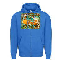 True Royal just a girl who loves fall background Zipper Hoodie - Jasminsmagicworld