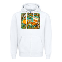 White just a girl who loves fall background Zipper Hoodie - Jasminsmagicworld
