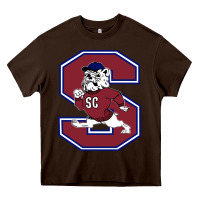 Chocolate Brown south carolina state bulldogs Heavy Core Tee - linhVisuals