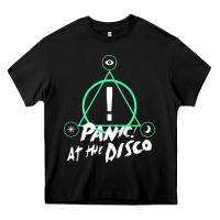 Black PANIC! AT THE DISCO Heavy Core Tee - linhVisuals