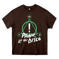 Chocolate Brown PANIC! AT THE DISCO Heavy Core Tee - linhVisuals