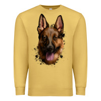 Antique Gold German Shepherd Premium Sweatshirt - Jasminsmagicworld
