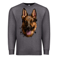 Charcoal Heather German Shepherd Premium Sweatshirt - Jasminsmagicworld