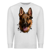 Oatmeal Heather German Shepherd Premium Sweatshirt - Jasminsmagicworld