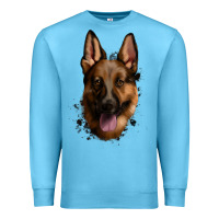 Ocean Blue German Shepherd Premium Sweatshirt - Jasminsmagicworld