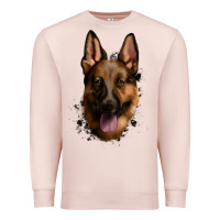 Pale Pink German Shepherd Premium Sweatshirt - Jasminsmagicworld