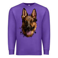 Purple German Shepherd Premium Sweatshirt - Jasminsmagicworld