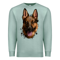Seafoam German Shepherd Premium Sweatshirt - Jasminsmagicworld