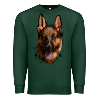 Sports Green German Shepherd Premium Sweatshirt - Jasminsmagicworld