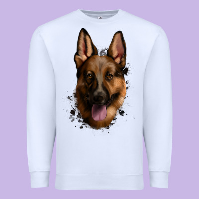 German Shepherd Premium Sweatshirt Designed By Jasminsmagicworld