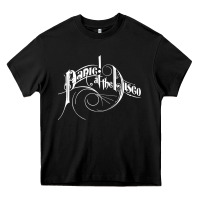 Black PANIC! AT THE DISCO Heavy Core Tee - linhVisuals