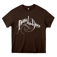 Chocolate Brown PANIC! AT THE DISCO Heavy Core Tee - linhVisuals