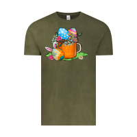 Vintage Olive Easter Coffee Vintage Tee - CowhideDigitalArt