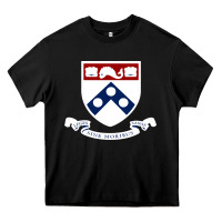 Black upenn shield with banner Heavy Core Tee - linhVisuals
