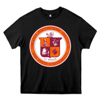 Black virginia tech seal Heavy Core Tee - linhVisuals