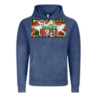 Vintage Denim Christmas Santa's Helper Vintage Hoodie - Artiststas