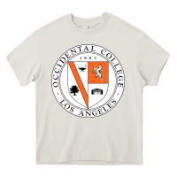 Cream college of occidental Heavy Core Tee - linhVisuals