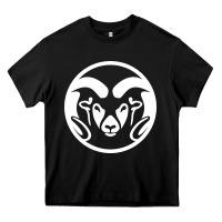 Black colorado state rams Heavy Core Tee - linhVisuals