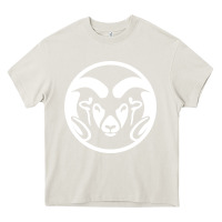 Cream colorado state rams Heavy Core Tee - linhVisuals