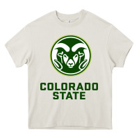 Cream colorado state rams Heavy Core Tee - linhVisuals